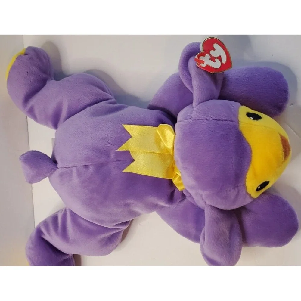 TY BABA Purple Lamb Plush Easter Spring Yellow Sheep Toy Stuffed Animal 14